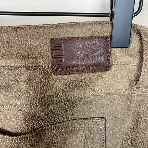 Design Lab Brown Skinny Faux Leather Pants - Picture 8 of 12